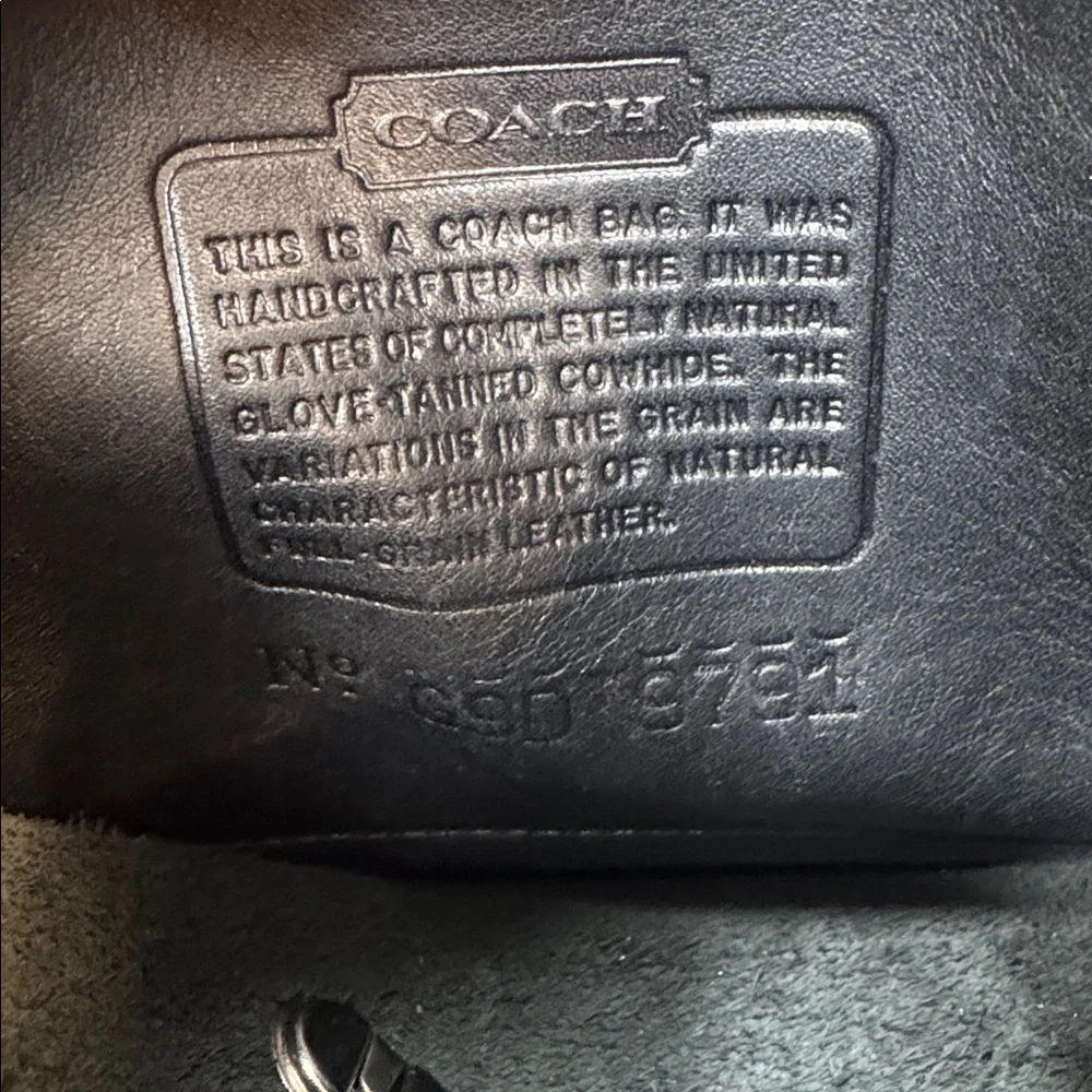 Vintage Coach Black Leather Women's Backpack - Picture 3 of 6